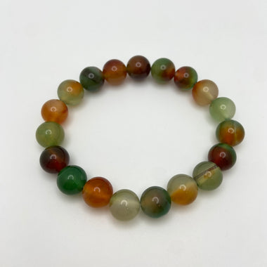 PEACOCK AGATE BRACELET - 10MM