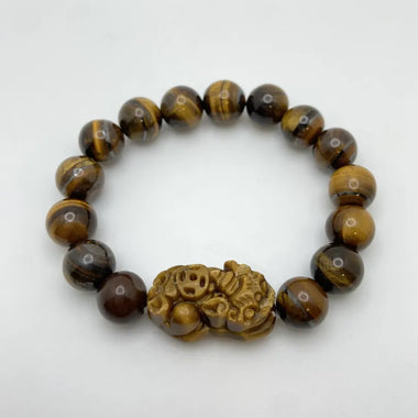 YELLOW TIGER EYE PIXIU BRACELET - 10MM