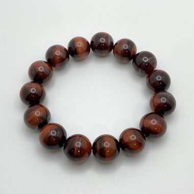 RED TIGER EYE BRACELET - 14MM