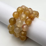 CARNELIAN DIAMOND CUT BRACELET - 14MM