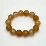 CARNELIAN DIAMOND CUT BRACELET - 14MM