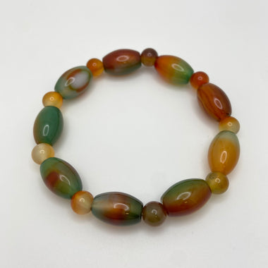 PEACOCK AGATE BRACELET