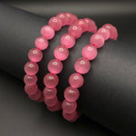 BRIGHT PINK CATS EYE - 8MM